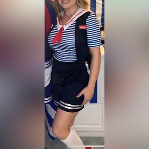 Stranger things women medium scoops ahoy sailor icecream cosplay costume